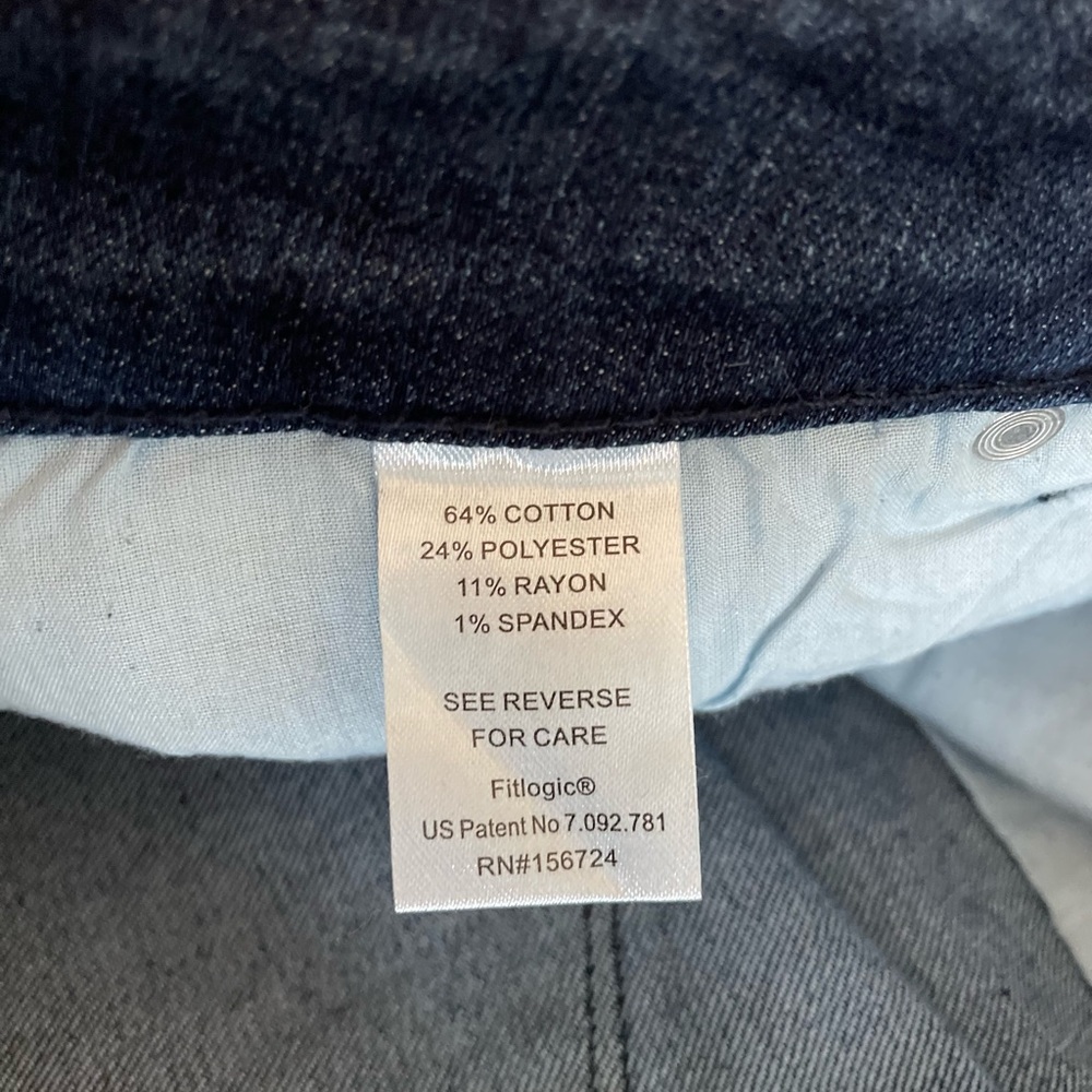 Measure and Made Wide Leg Crop Straight Jeans - Size 14 - Picture 16 of 16